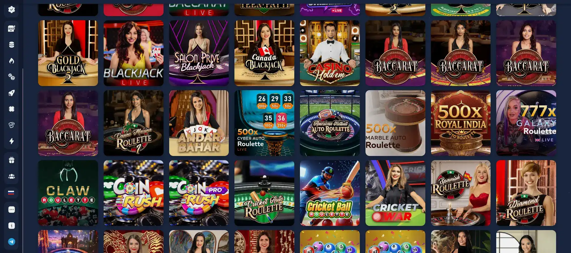 Friends casino интерфейс